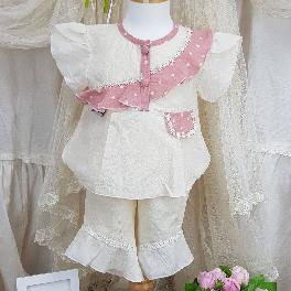 A set of clothes pajamas  w/Kwang-mok (12M, 24M, 36M, 5years) made in Korea