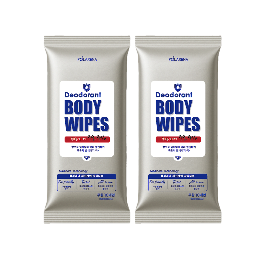 POLARENA  Deodorant Body Wipes