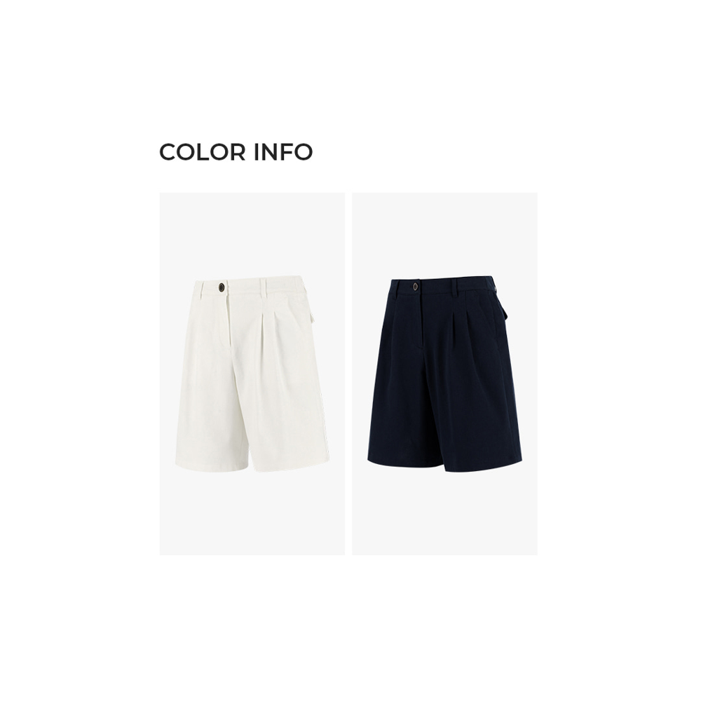 PAT Cotton Blend Double Tuck Shorts