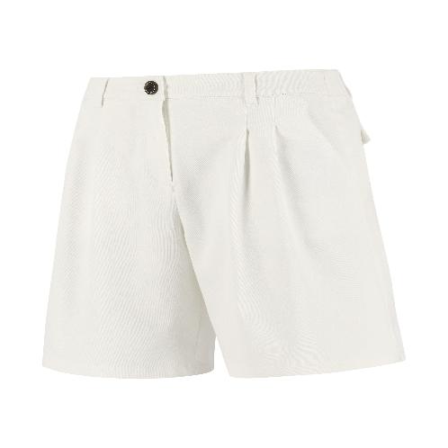 PAT Cotton Blend Double Tuck Shorts | Cotton Blend Shorts, Double-Tuck Shorts, A-Line Shorts, Summer Shorts, Casual Shorts, Smart Casual Shorts, Structured Shorts, Women’s Shorts, White Shorts, Deep Navy Shorts, Korean Fashion, Premium Casual Wear